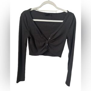 Out from under black Medium crop long sleeve